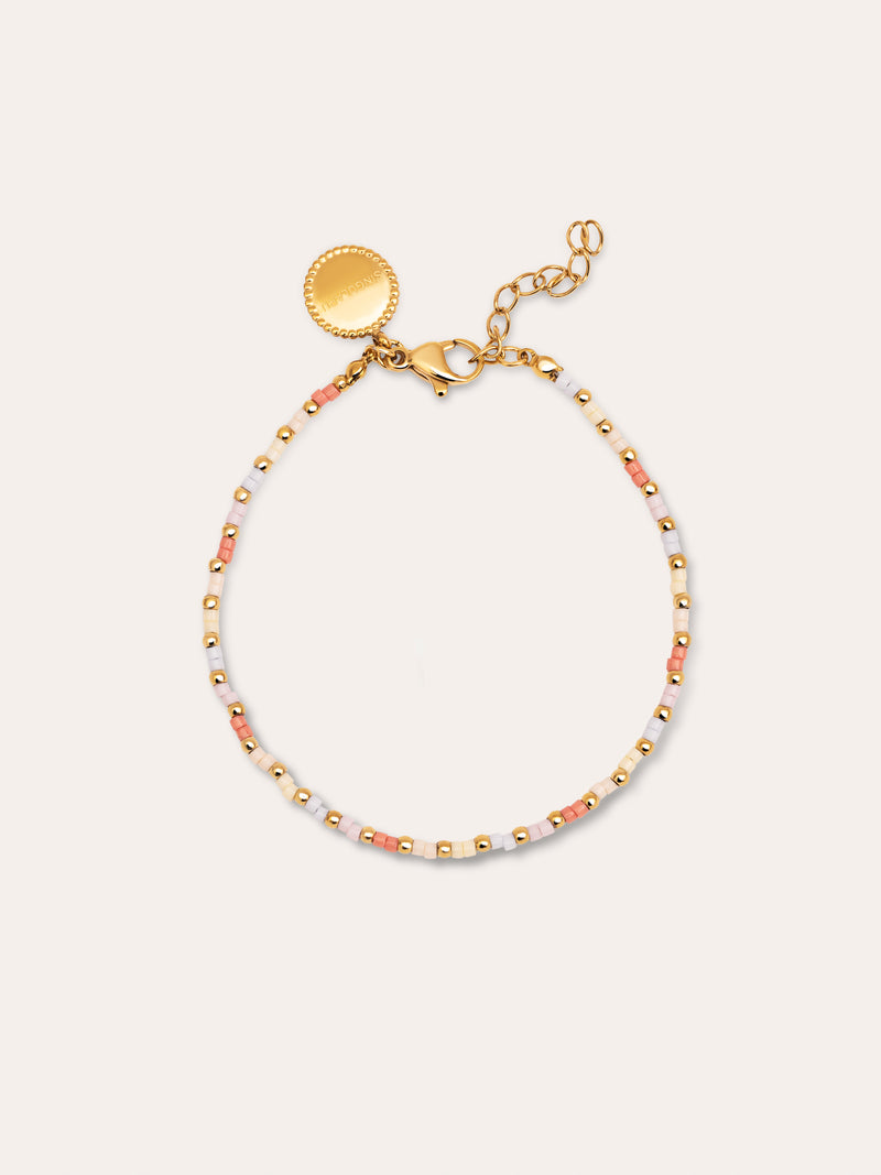 Floral Colors Armband Edelstahl, vergoldet