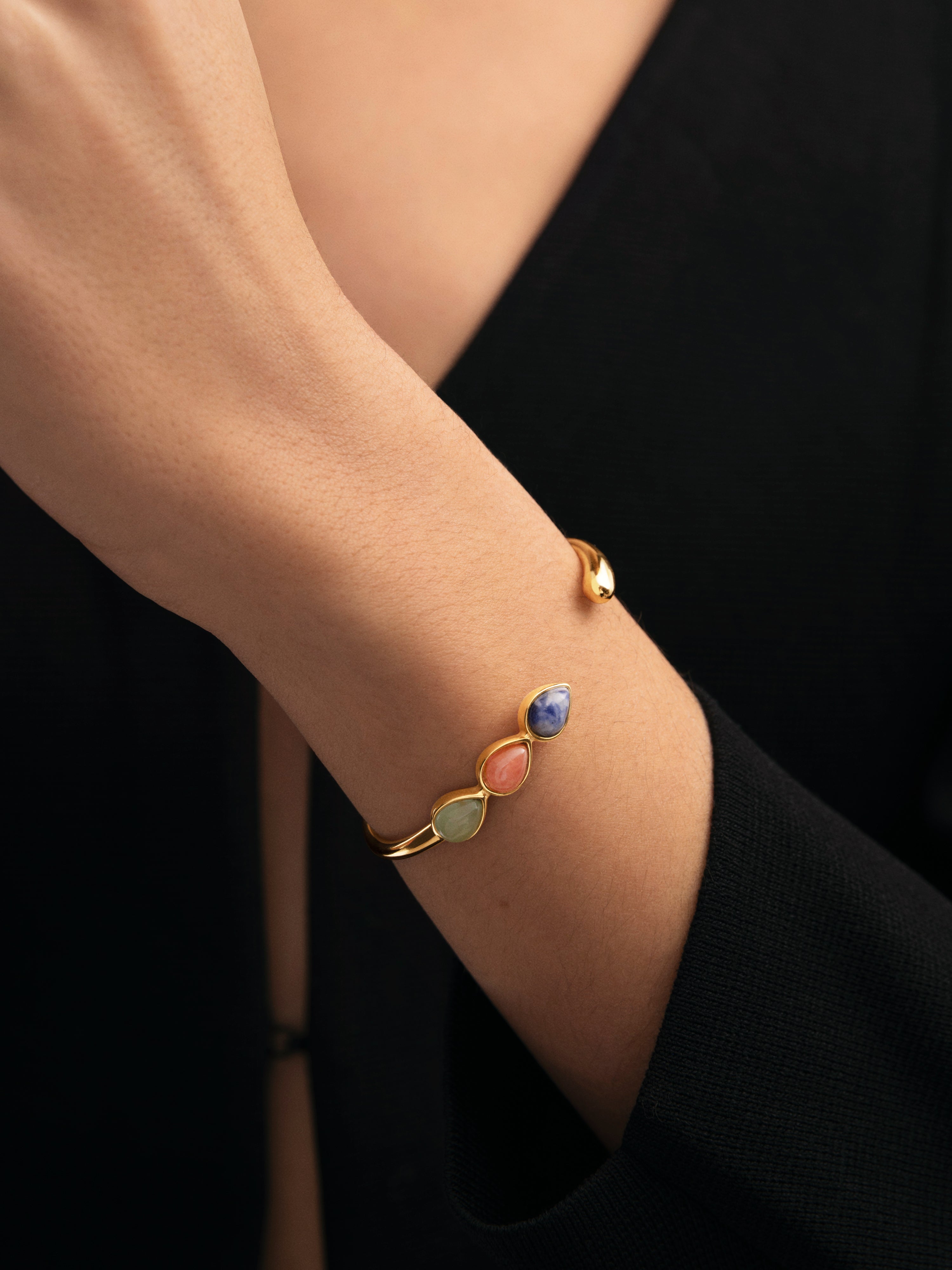 Armband Gota Stones Edelstahl mit 18kt Goldbeschichtung