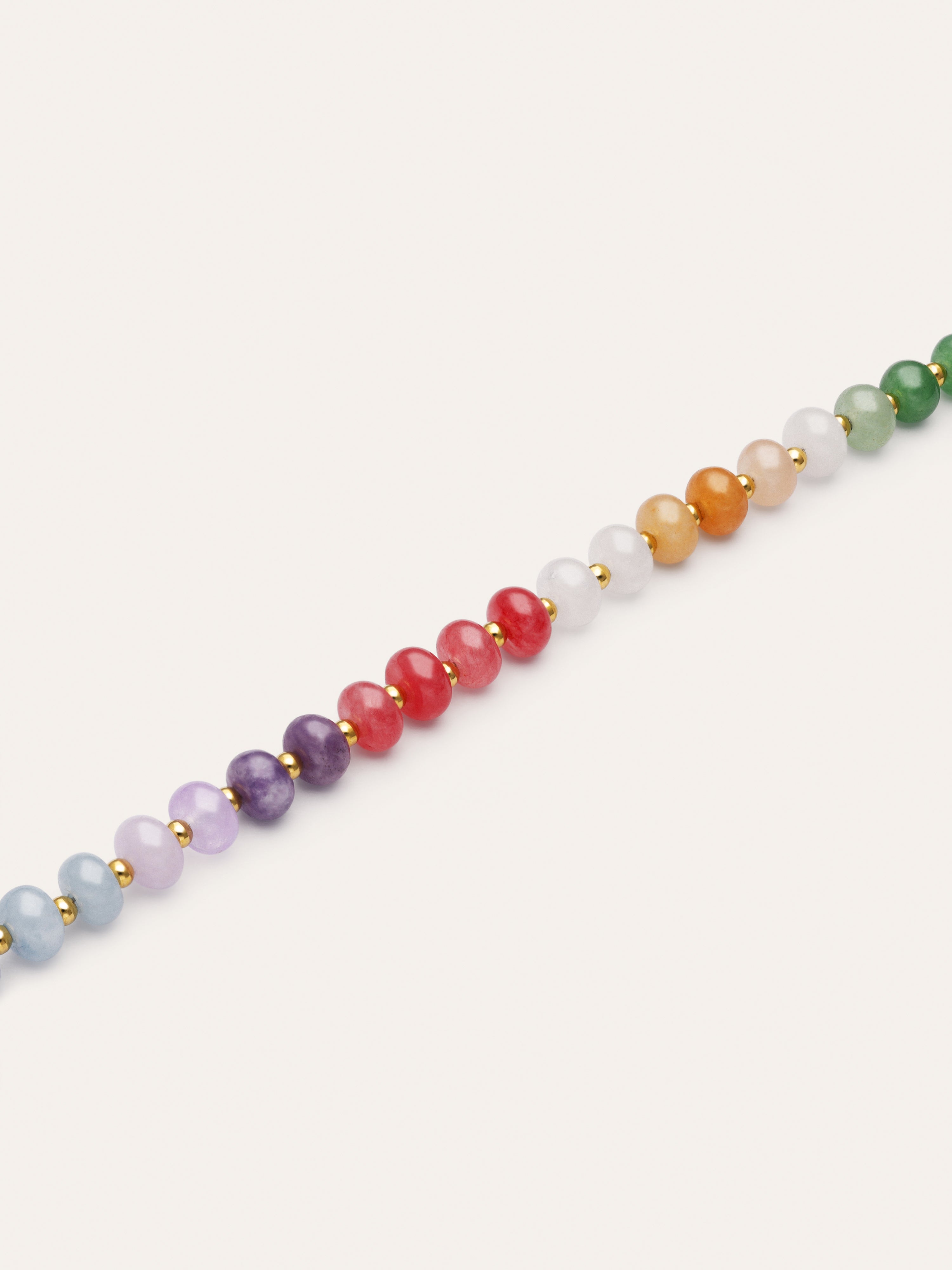 Armband Gummy Stones Edelstahl mit Goldbeschichtung