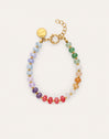 Armband Gummy Stones Edelstahl mit Goldbeschichtung
