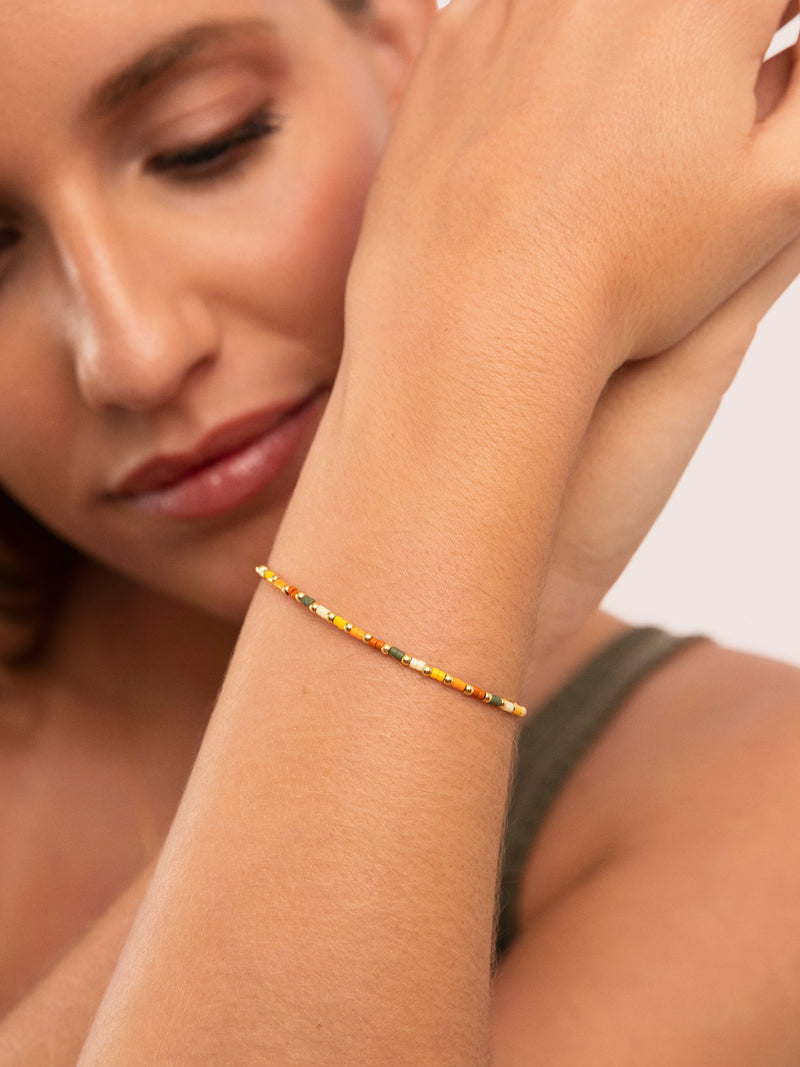 Harvest Colors Armband Edelstahl, vergoldet