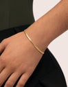 Bracelet Lisse Sparkling Acier Plaqué Or