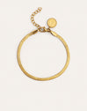 Bracelet Lisse Sparkling Acier Plaqué Or