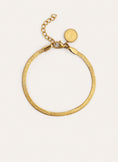 Bracelet Lisse Sparkling Acier Plaqué Or