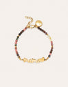 Pulsera Mamá Heart Tourmaline Acero Baño Oro