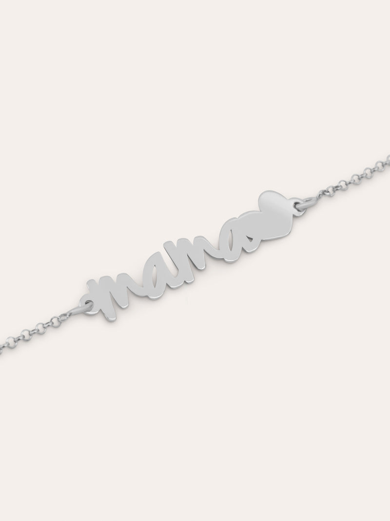 Armband Mama Heart Silber