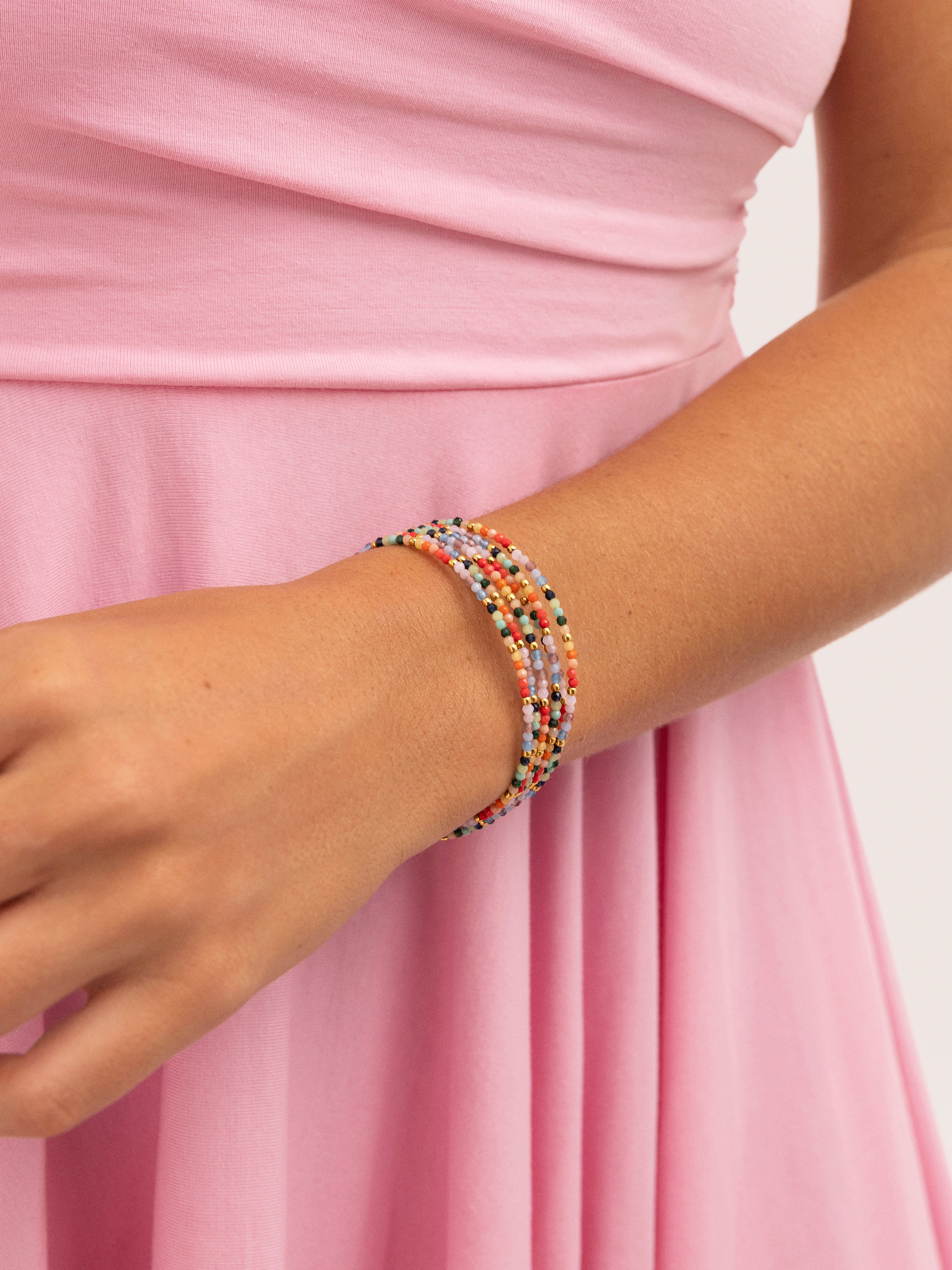 Bracciale Mawi Colors Acciaio Placcato Oro