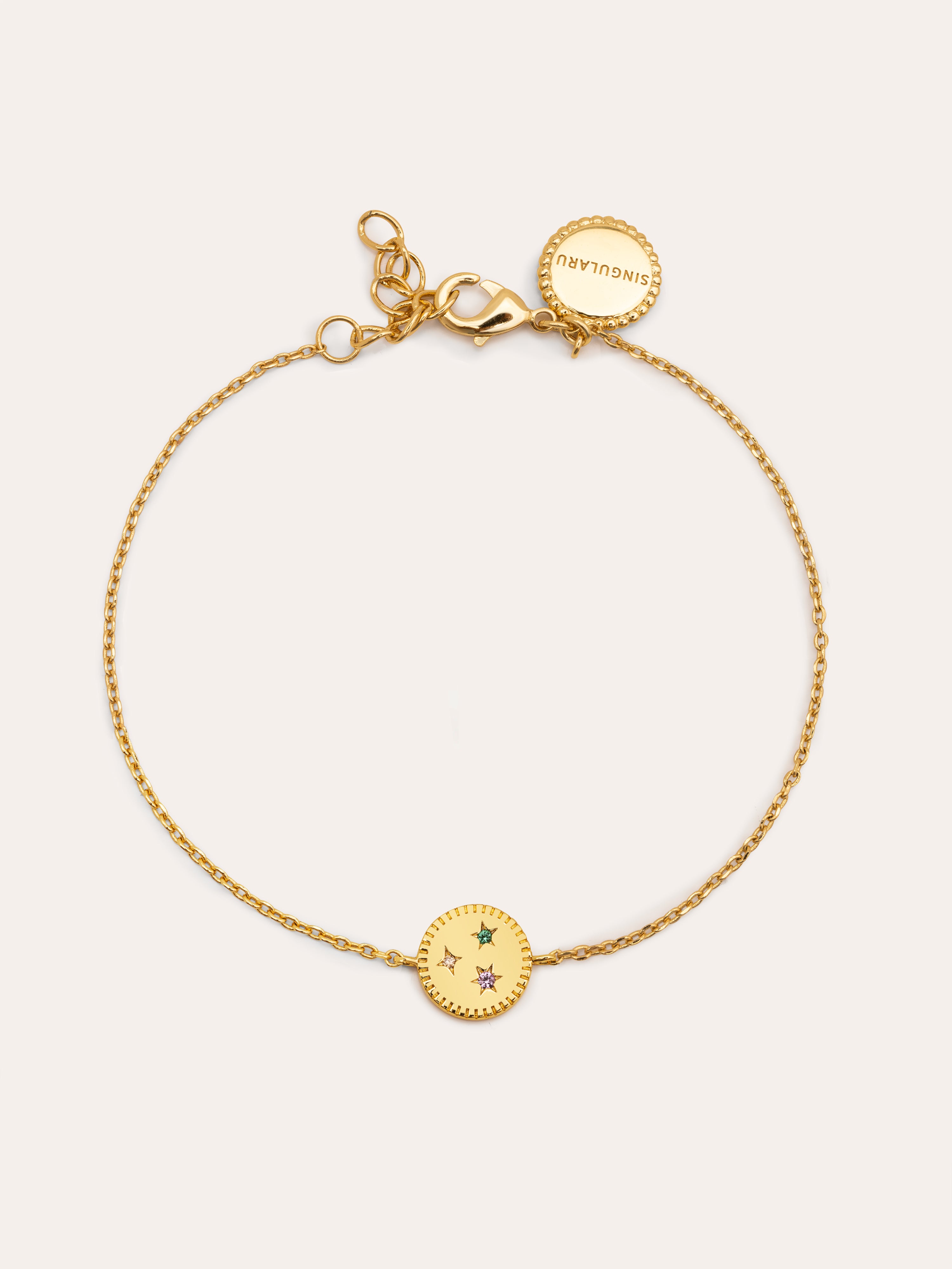 Medallion Spark Color Gold Bracelet