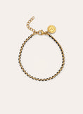 Morgana Black Armband Edelstahl, vergoldet