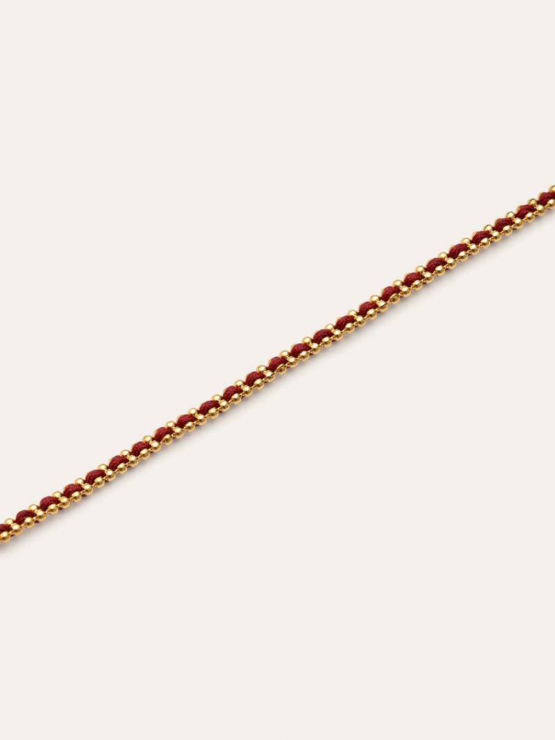 Morgana Red Armband Edelstahl, vergoldet
