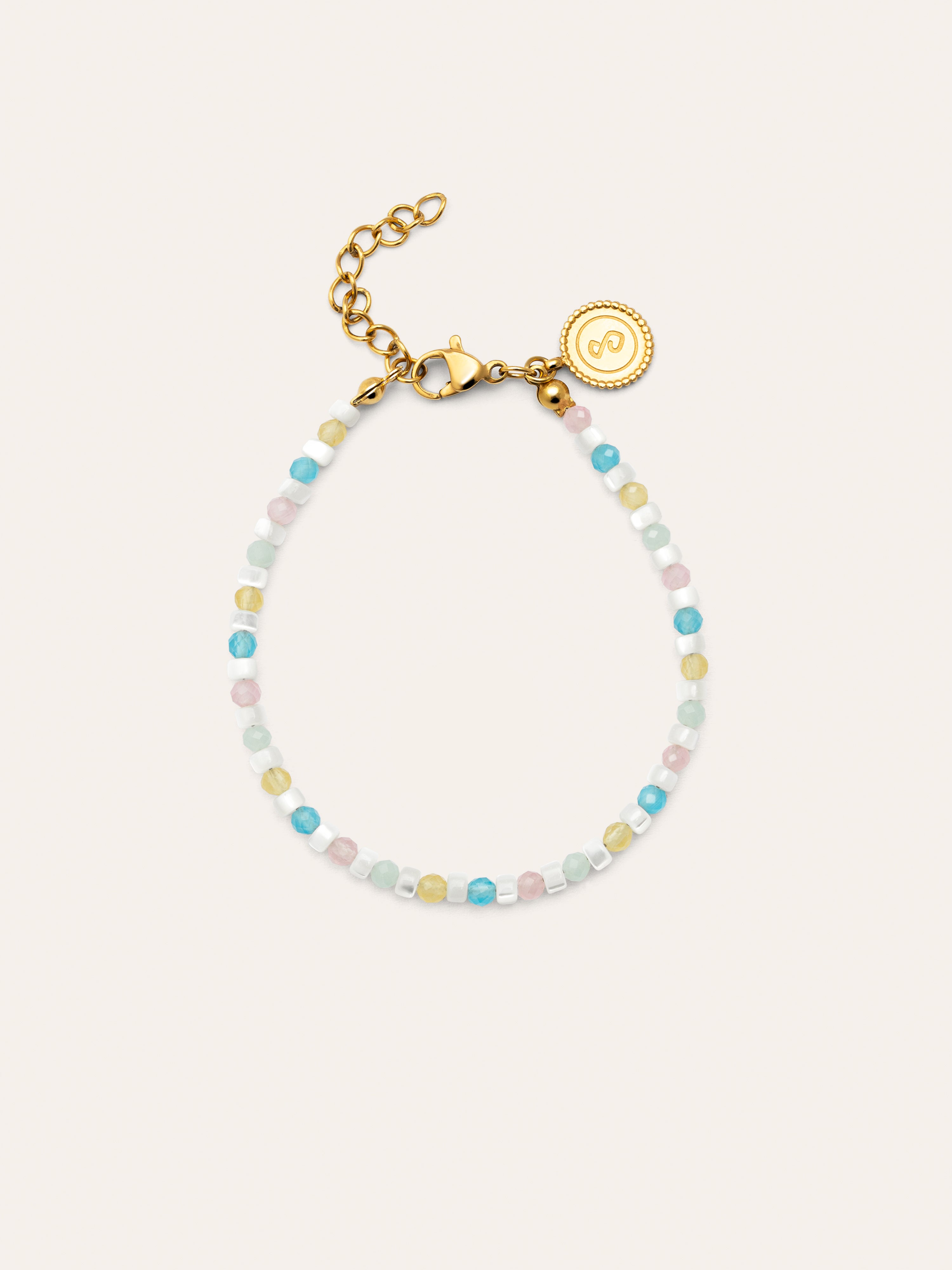 Pulsera Nacary Acero Baño Oro