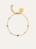 Pulsera New Orbit Multicolor Baño Oro