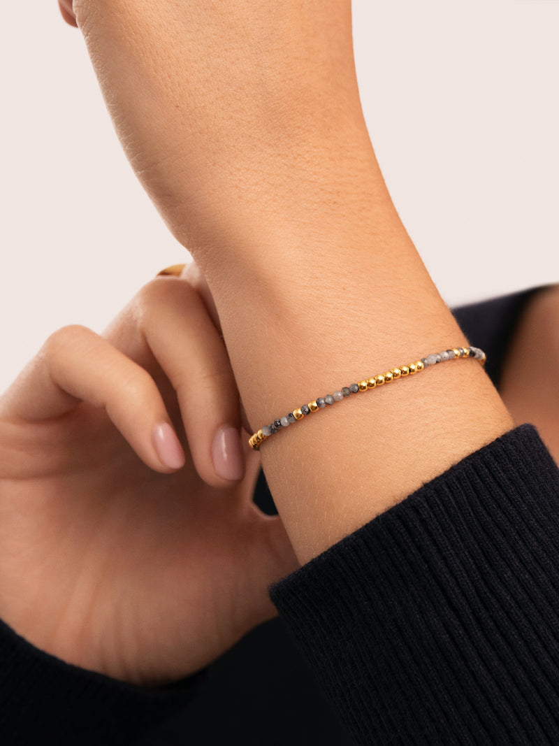 Noche Armband Edelstahl, vergoldet