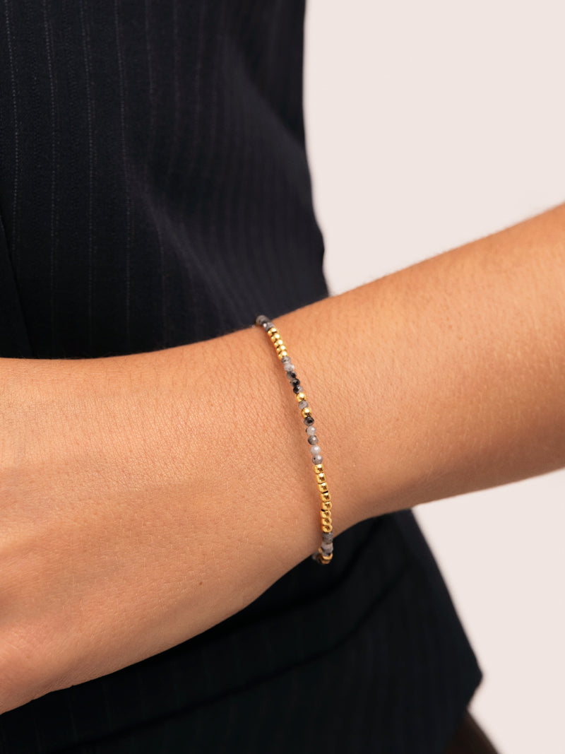 Noche Armband Edelstahl, vergoldet