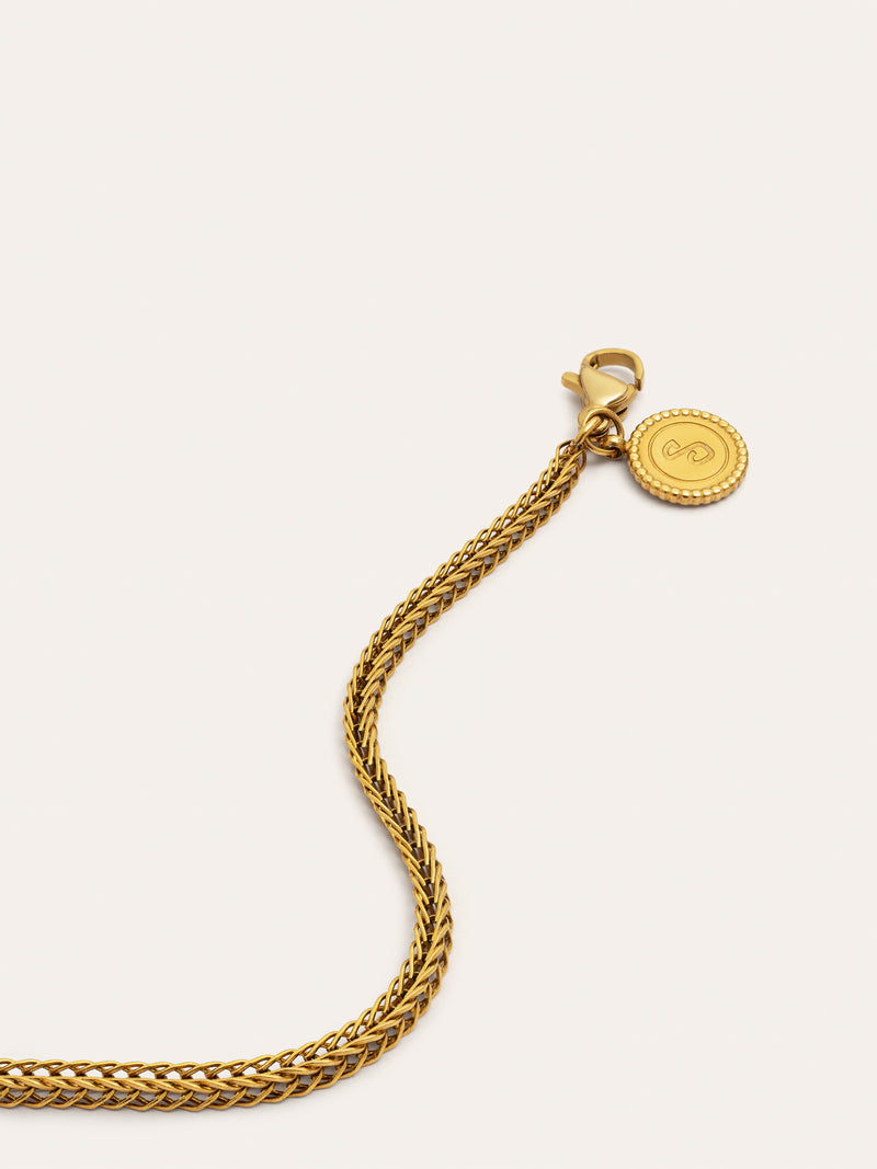 Orlina Armband Edelstahl, vergoldet