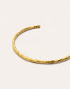 Brazalete Organic River Acero Baño Oro