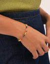 Pulsera Palmar Colors Acero Baño Oro