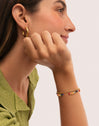 Pulsera Palmar Colors Acero Baño Oro