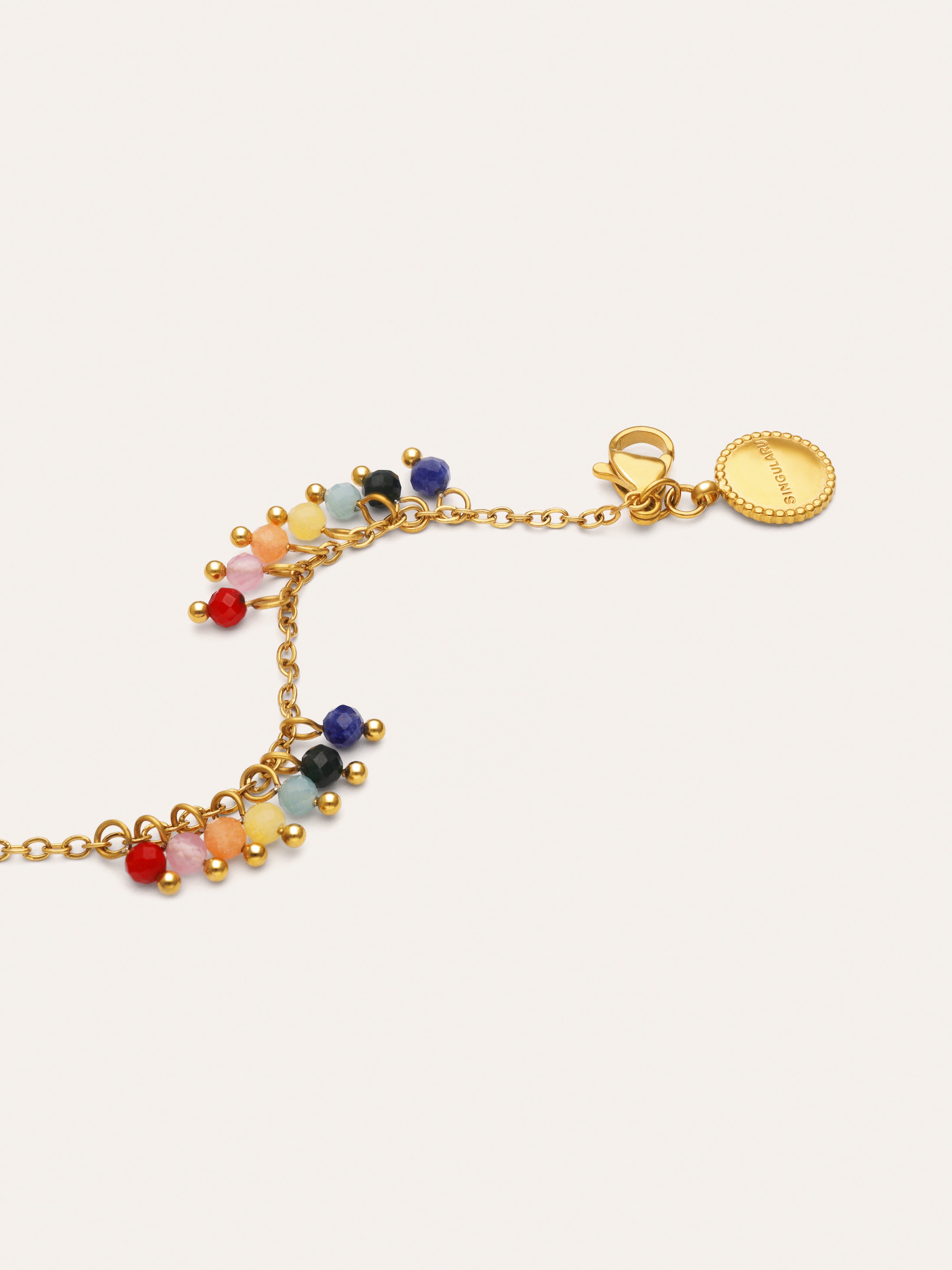 Pulsera Palmar Colors Acero Baño Oro