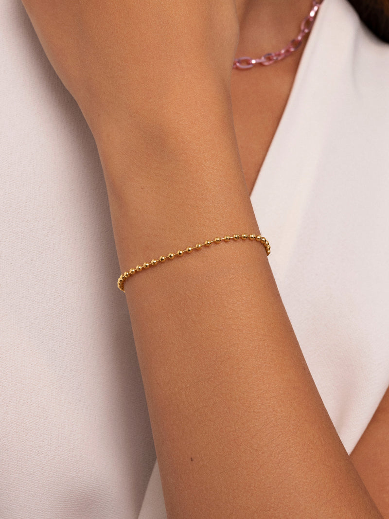 Pebbles Armband, vergoldet