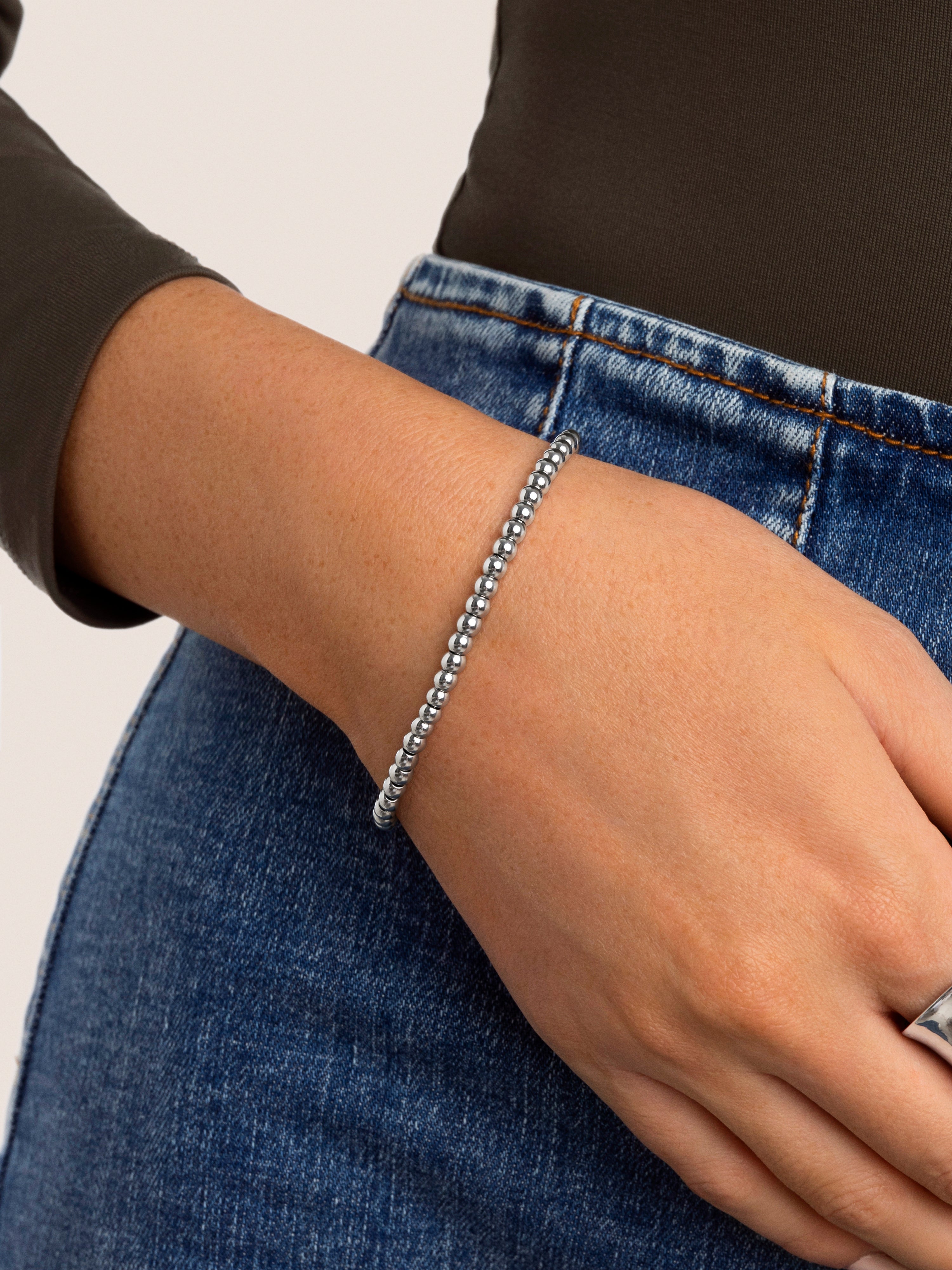 Pebbles L Stainless Steel Bracelet