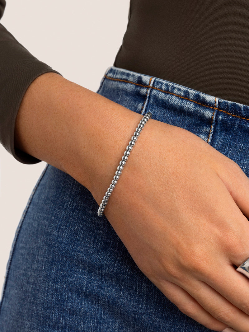 Pebbles L Armband Edelstahl