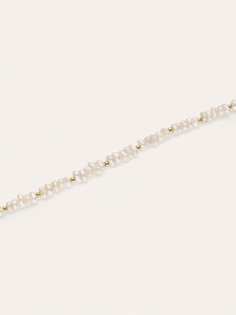 Pearls Dots Armband Edelstahl, vergoldet