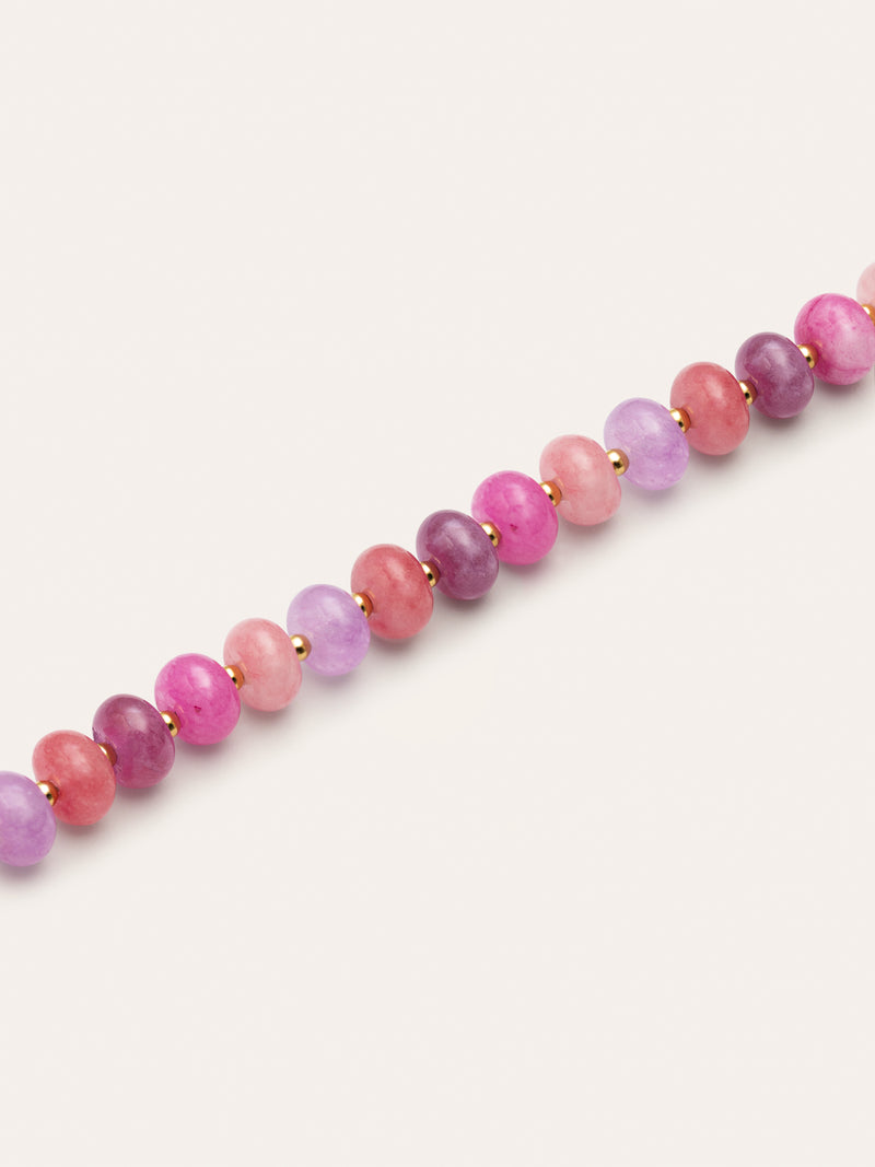 Rosé Stones Armband Edelstahl, vergoldet