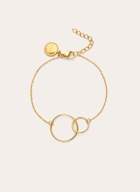 Pulsera Sister Acero Baño Oro