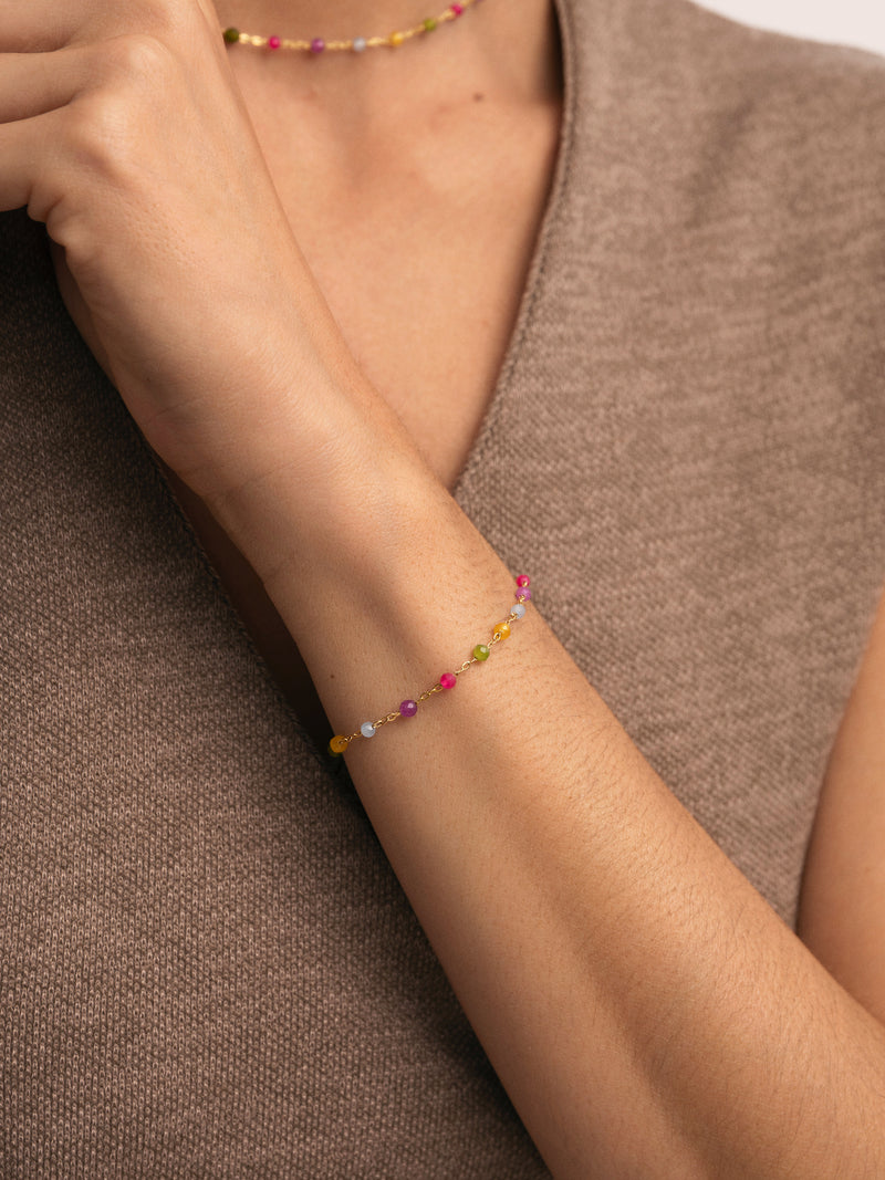 Stella Color Armband Edelstahl, vergoldet