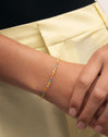 Sweet Colors Stainless Steel Gold Bracelet