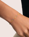 Sweet Colors Stainless Steel Gold Bracelet