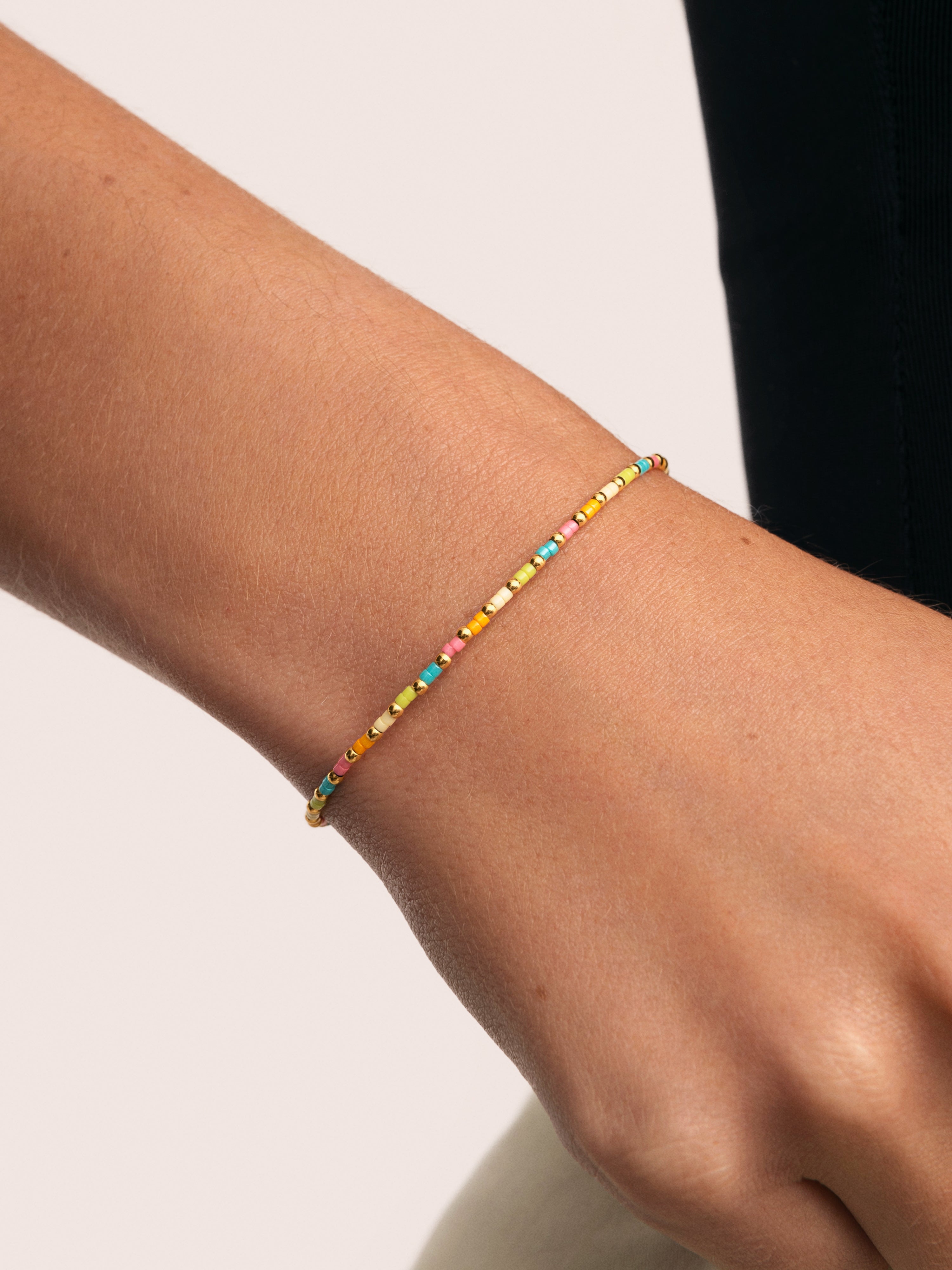 Sweet Colors Stainless Steel Gold Bracelet