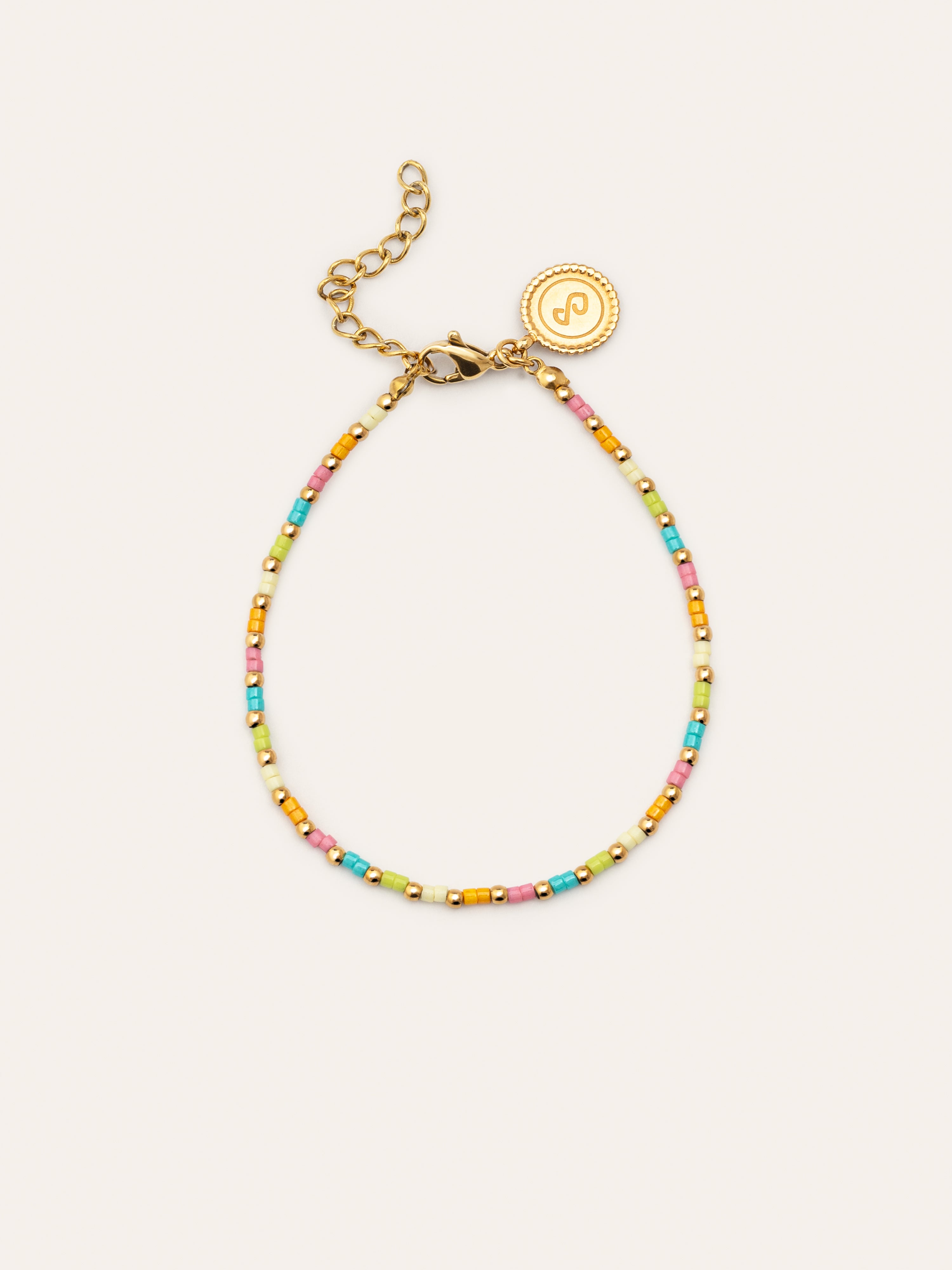 Sweet Colors Stainless Steel Gold Bracelet