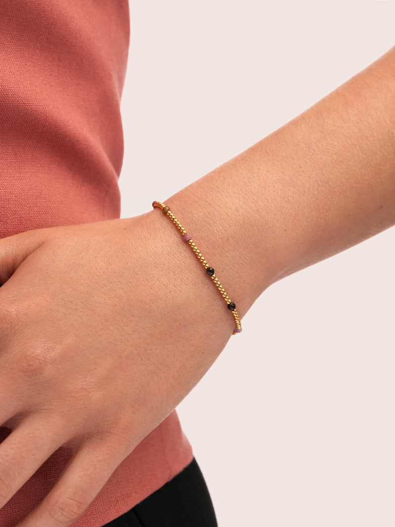 Bracelet Tourmaline Dream Acier Plaqué Or
