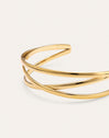 Triple Diana Stainless Steel Gold Bracelet