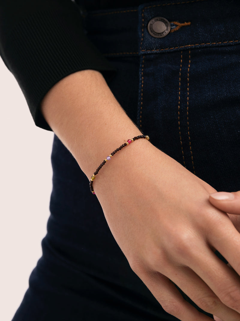 Armband Winter Glam, Edelstahl vergoldet