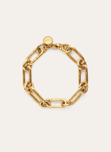 Armband Zambia Link Edelstahl mit 18kt Goldbeschichtung