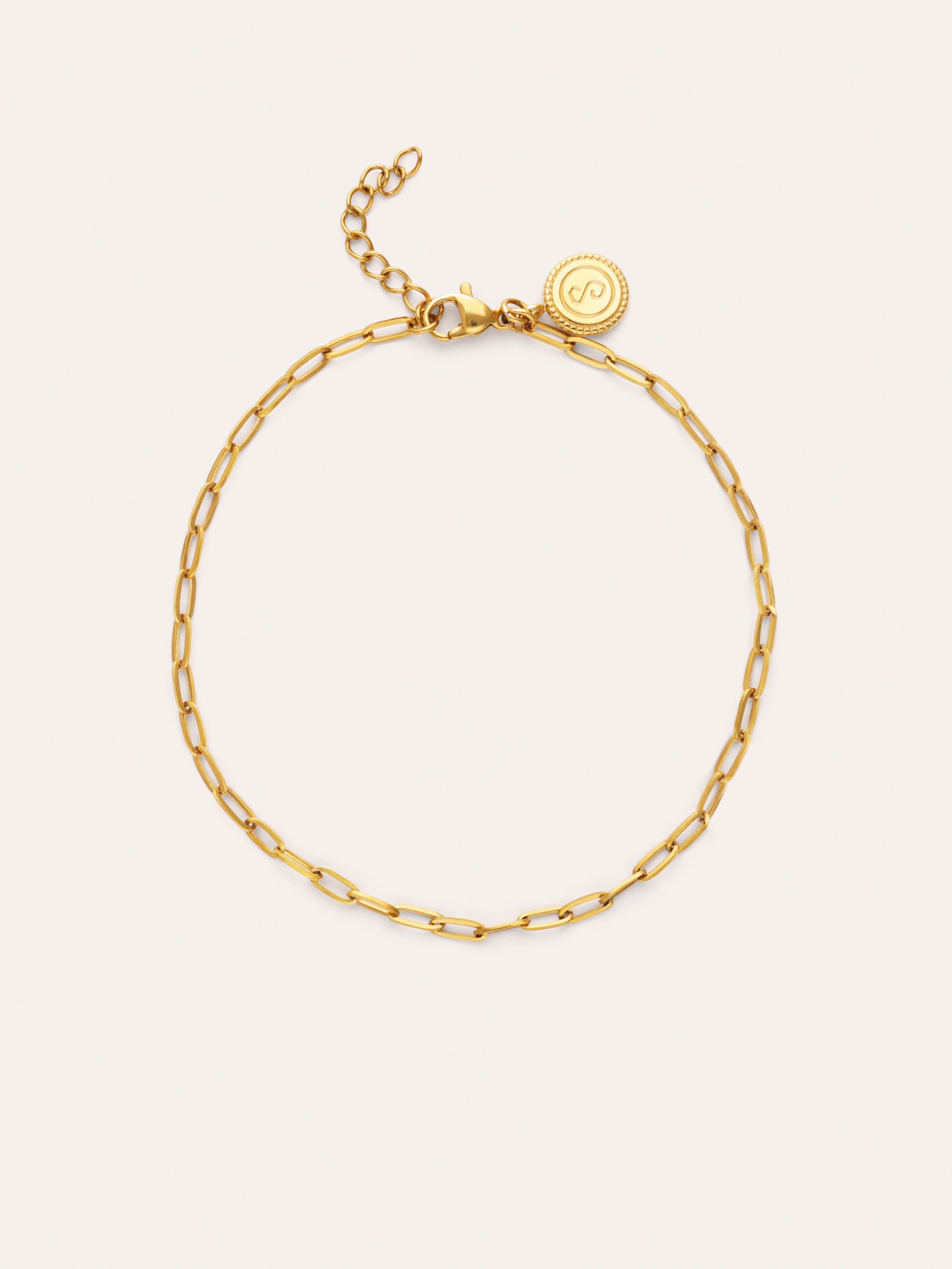 Chic Gold-Plated Steel Anklet