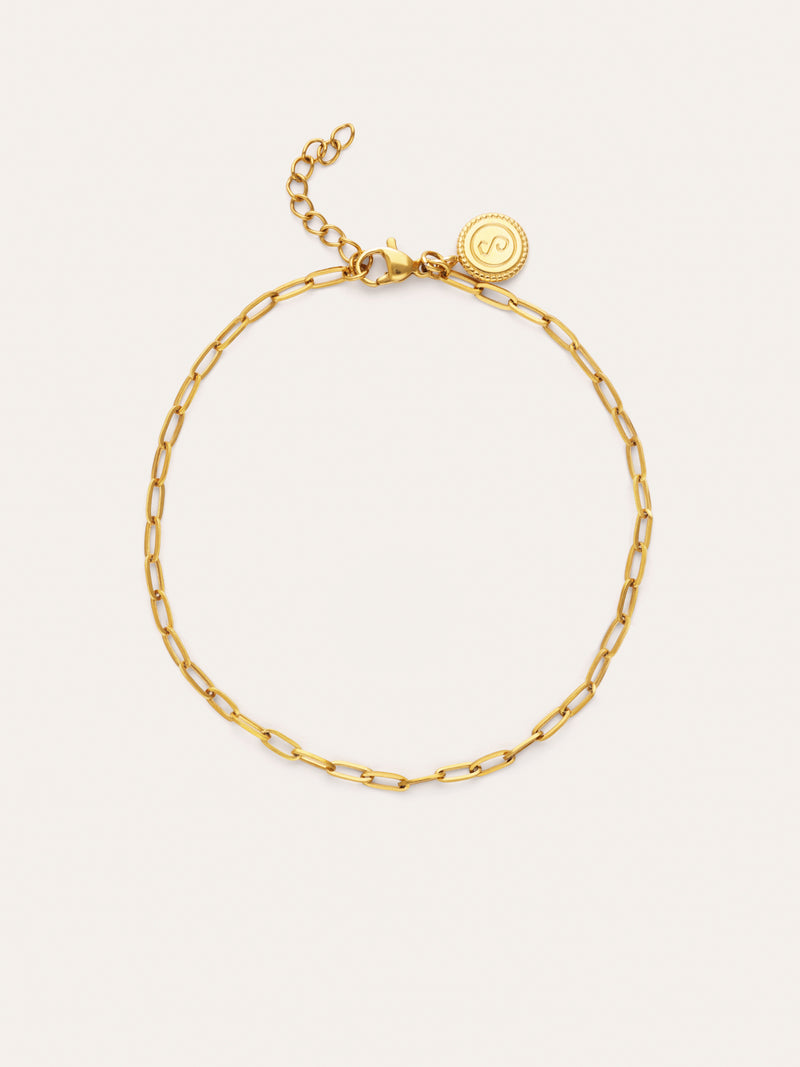 Chic Gold-Plated Steel Anklet