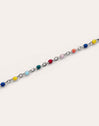 Dots Colors Enamel Stainless Steel Anklet