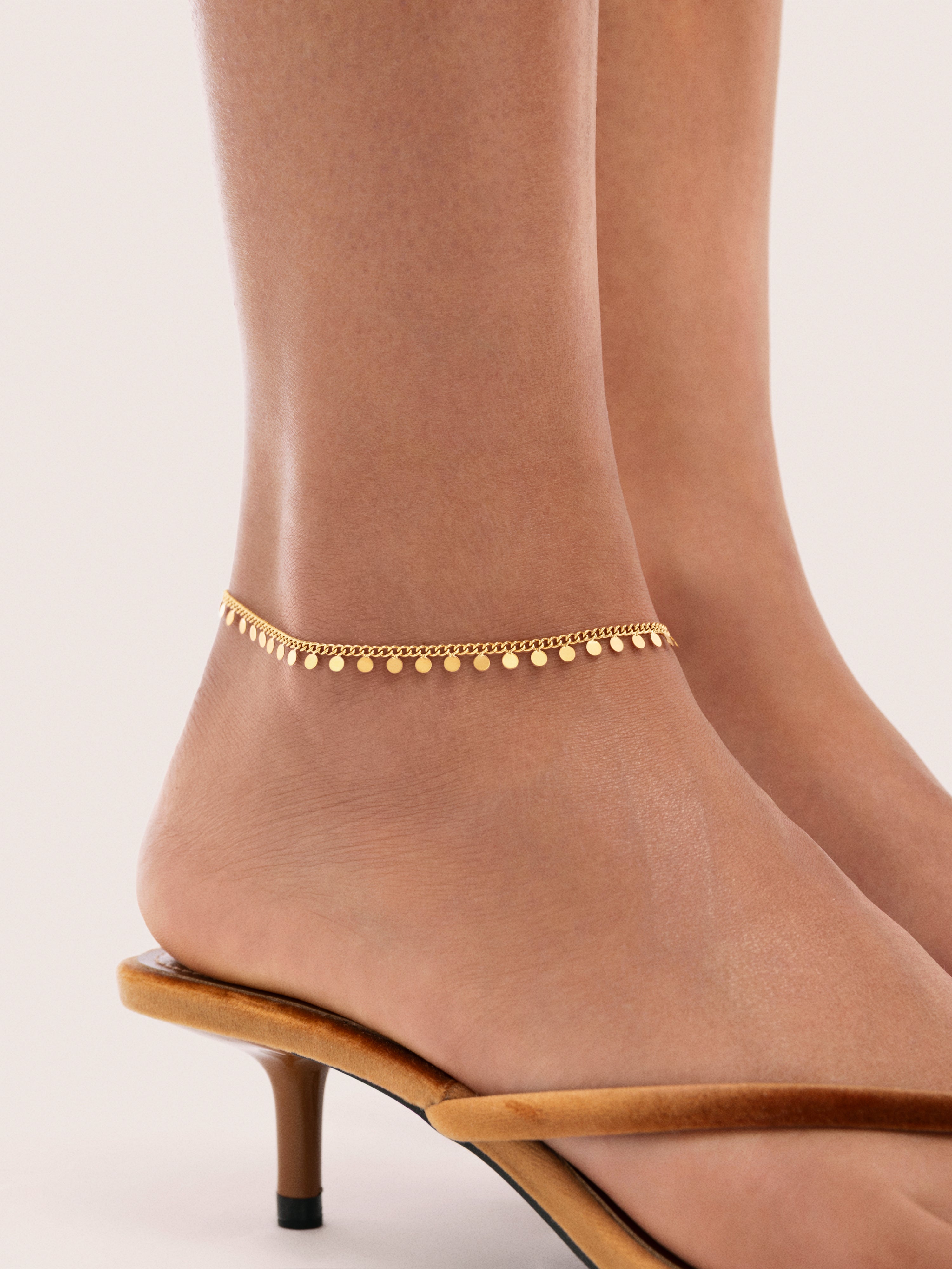Folklore Gold-Plated Steel Anklet
