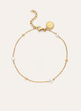 Fußkettchen Little Pearl 18kt vergoldet