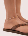 Rainbow Pastel Anklet Steel Gold Plated