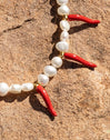 Collar Chili Pearl Acero Baño Oro