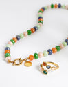 Halskette Alpine Stones Edelstahl mit Goldbeschichtung