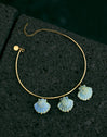 Choker Shelly Blue 18kt vergoldet
