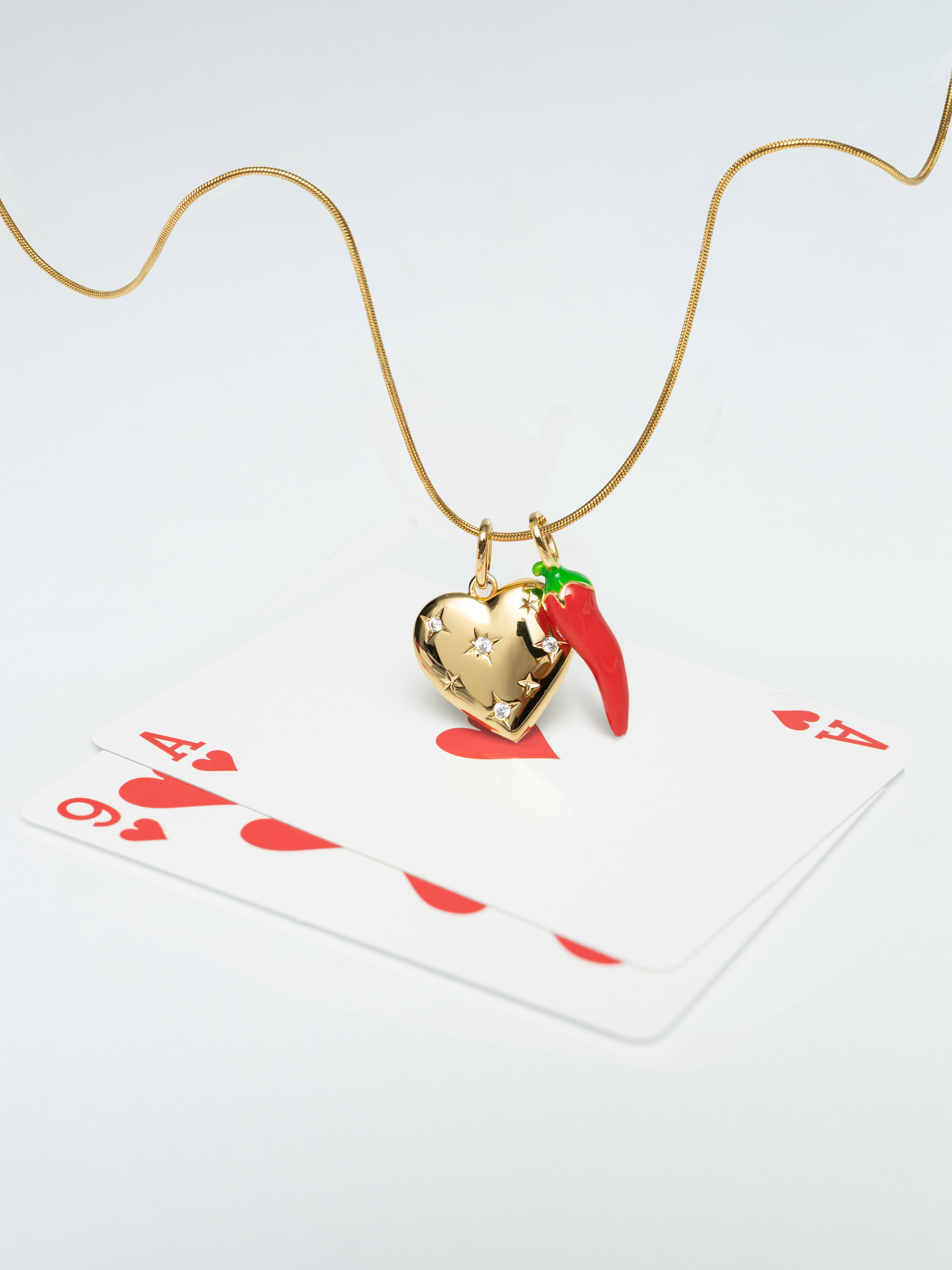 Chili Pepper Gold Charm 