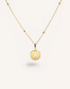 Collier Personnalisé Mini Medallion Plaqué Or