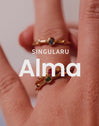 Anillo Leonor Índigo Baño Oro - vista 5